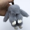 Unpafcxddyig Bunny Keychain Cute Soft Artificial fur Mini Rabbit Keychain