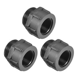 TA-VIGOR 3Pcs Threaded Bushings Nylon Connector Adaptor M25 Outer Thread to M20 Inner Thread, Waterproof Fitting Connector for Electrical and Industrial Use, Black