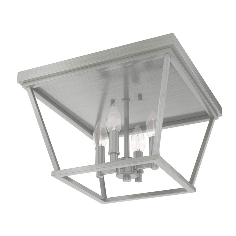 Hunter Fan Company 19076 Laurel Ridge Flush Mount Light, Brushed