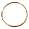 Cuffstore 6MM Petite Thin Polished Gold Titanium Eternity Collar Locking