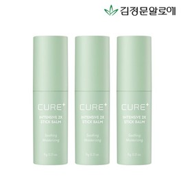 Kim Jeong-moon Aloe [Kim Jung Moon Aloe] Cure 2X Cream Moisture Stick Balm 9g 3 Pieces / [김정문알로에] 큐어 2X크림 수분 스틱밤 9g 3개