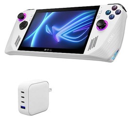 BoxWave Charger Compatible with ASUS ROG Ally Z1 - PD miniCube (100W), 100W 3 PD Port Wall Charger International - Winter White