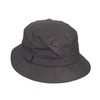WALKER AND HAWKES - Olive 100% British Waxed Cotton Millerain Fabric Hanford Bucket Hat Unisex - Black - XL (60cm)