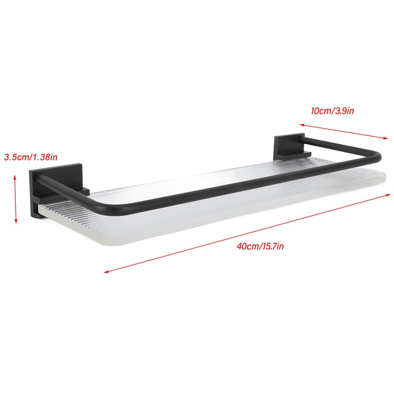 Floating Shelf Space Aluminum Acrylic Wall Mounted Decorative Storage Shelf