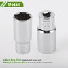 HOPESPANNER Universal 78mm Impact Socket Durable Hardware Tool Chrome Vanadium