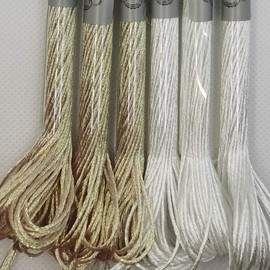 KCS 6-Strand Cross Stitch Metallic Variegated Pearl Shiny Embroidery Floss (6 skeins, P5200+PECRU)