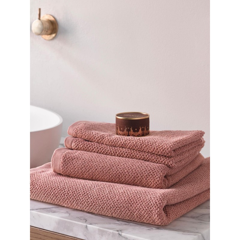 ESSENZA Connect Organic Plain Rose Towel 60 x 110 cm