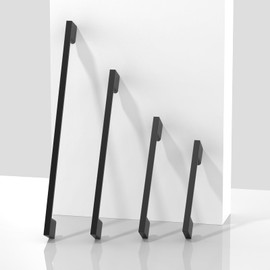 Asimerdeco AR003 10 Pack Matte Black Cabinet Pulls 3 Inch(76mm) Kitchen Cabinet Handles Solid Zinc Alloy Cabinet Hardware Drawer Pulls