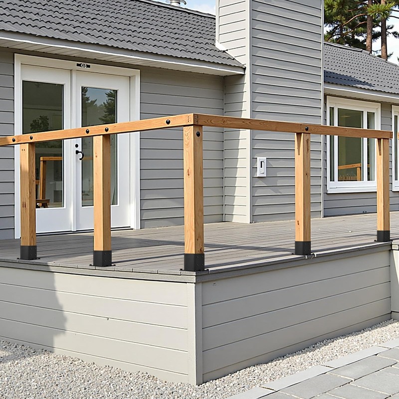 VEVOR 4x4 Post Base 8 Pcs, Inner Size 3.6x3.6 inch