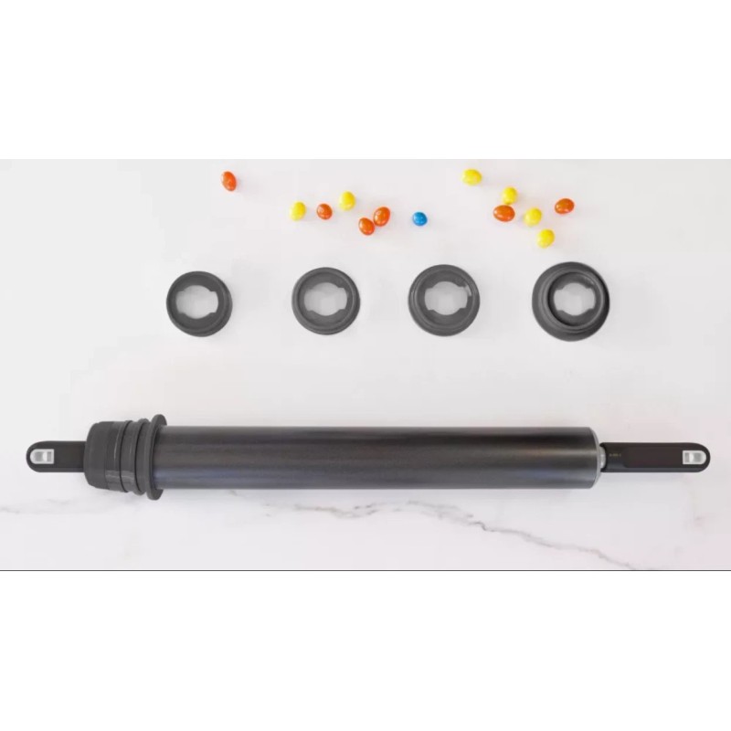 Anodilar Nonstick Rolling Pin with Adjustable Rings – 15.7" (40