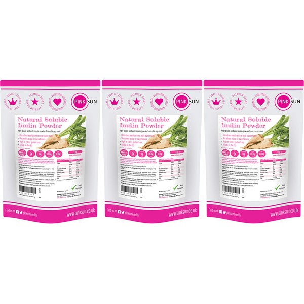 PINK SUN Inulin Powder 3kg (1kg x 3) High Fibre