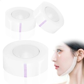 Lift Up Tape, Small Face Tape, Face Lift Up Cosplay Tape, Transparent Taping, Wig Tape, Set of 4, 0.5 inches (1.25 cm), High Viscosity, Sagging Lifting Tape, Inconspicuous, Anime Wig Tape, Micro Air