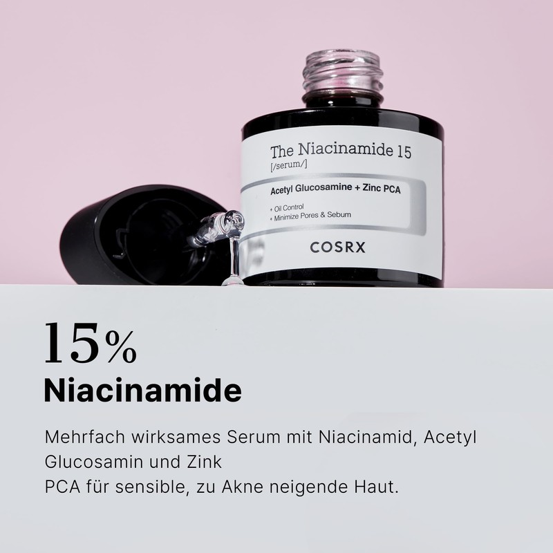 COSRX Niacinamide 15% Face Serum, Reduces Enlarged Pores, Soothes Redness,