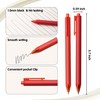 CRYLLIS 50pack No Bleed Black Barrel Click Pens,Smooth Writing,1000m Writing