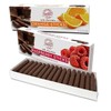 Sweets Candy Sticks Milk Chocolate Orange an Milk Chocolate Raspberry