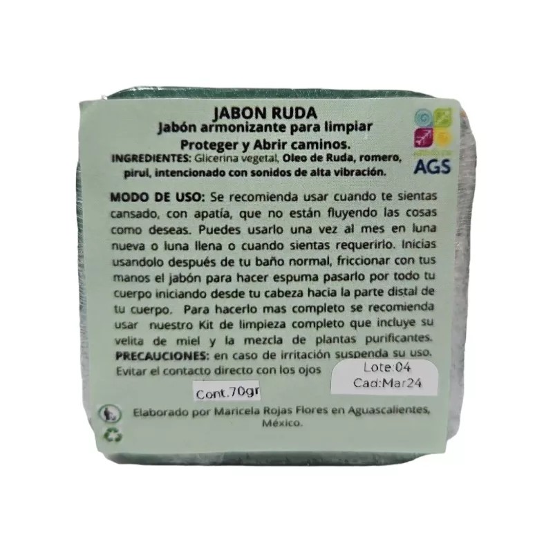 Siarivee Jabon De Ruda Romero Pirul Limpias Proteccion Abrir Caminos