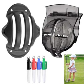 GNAUMORE Golf Ball Liner Template, Golf Ball Alignment Tool Liner, Golf Ball Marking Tools, Golf Ball Liner Marker, Golf Ball Line Drawing Marker, Golf Ball Liner with Marker Pen