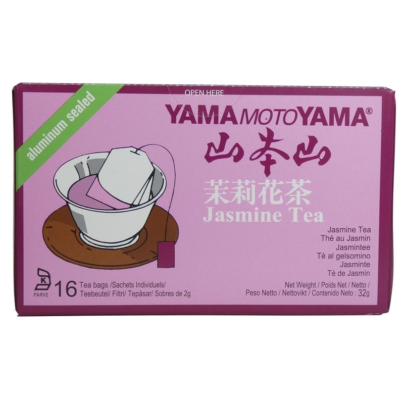 6 boxes of 16 Yamamotoyama Jasmine Green Teabags - 96