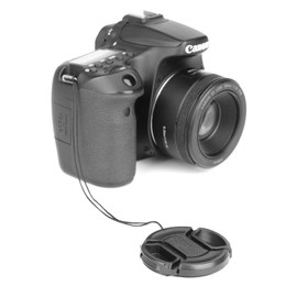 ChromLives Camera 52mm Lens Cap Center Pinch with Lens Cap Leash Hole Bundle Compatible with DSLR Cameras Nikon Sony Canon & Other DSLR Cameras UV Lens (52mm)