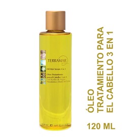 Terramar Oleo (Tratamiento Para El Cabello) 3 En 1, Con Aceite De Argán, Macadamia Y Monoi De Tahití - 120 Ml