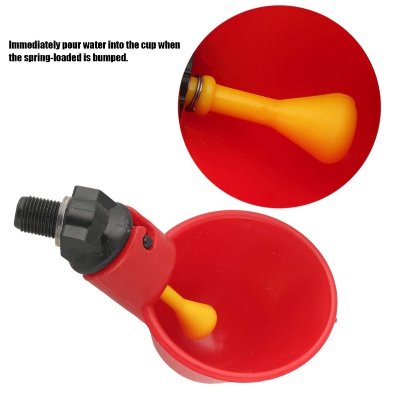 Lsaardth Pack of 10 Chicken Water Drinking Cups - Automatic