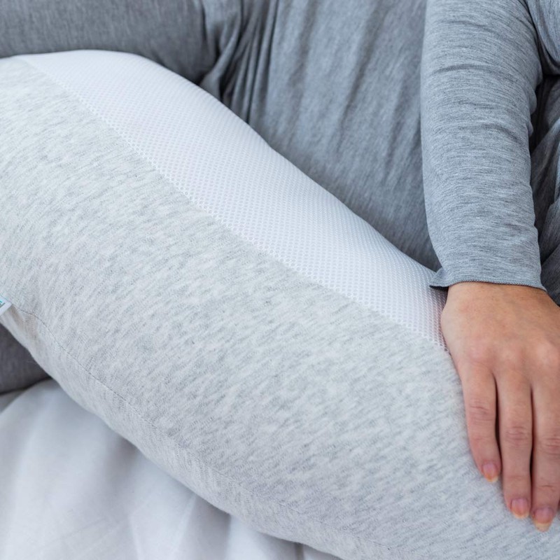 PurFlo COVER BREATHE PREGNANCY PILLOW- MINIMAL GREY