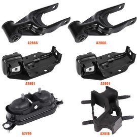 Set of 6 Engine Motor Mount and Transmission Mount Compatible with Buick Century 3.1L 1997-2005, OE: A2901 A2866 A2818 A2796