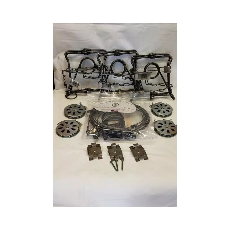 SOUTHERN SNARES NEW MASTER SURVIVAL KIT, SURVIVAL SNARES, CONIBEAR, AND