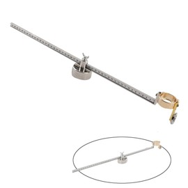 YILIKISS Torch Guide, Adjustable Torch Round Compass Cutting Roller Magnetic Guide Wheel, P80 Plasma Cutting Compass Cutter Cutting Torch with Scale Ruler