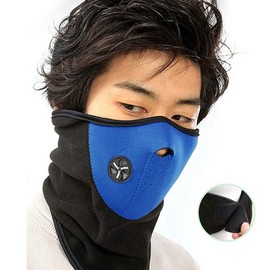 Polar fleece earmuffs neck warmer thermal airhole earmuffs ski neck warmer motorcycle blue / 폴라폴리스 귀마개 넥워머 방한 에어홀귀덮개 스키 넥워머 오토바이 블루