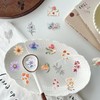 200 Stück Vintage Flower Scrapbooking Sticker Set, Retro Journaling Supplies,