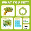 LLESSOO Bubble Gun, Dinosaur Bubble Guns for Kids Ages 4-8,