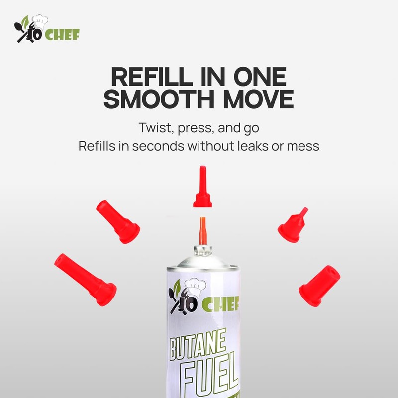 Jo Chef Butane Refill, Butane Torch Fuel Refill, Gas Lighter