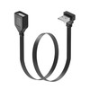 JSADZKJ 90°Angle Short USB Extension Cable,Flat USB-A Male to Female