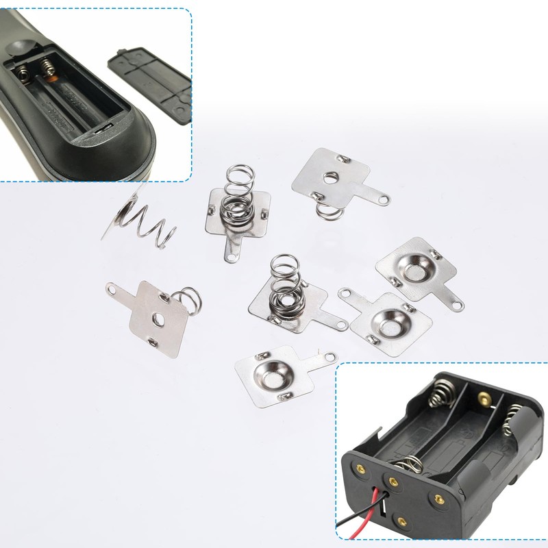 SynHHergyx 10pairs Battery Springs AA Battery Contacts Negative to Positive