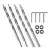 QWORK 4 Pieces 3/8 Inch Pocket Hole Drill Bit Set,