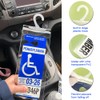 Handicap Parking Placard Holder, Ultra Transparent Disabled Permit Protective Cover