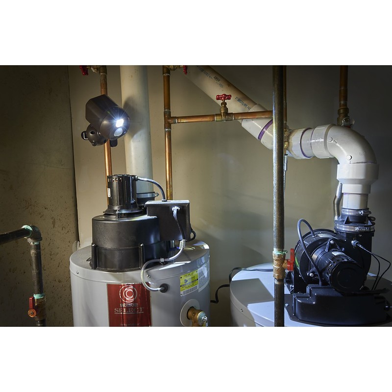 Acclaim Motion Activated LED Battery Spotlight with Clamp, Bronze