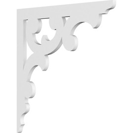 Ekena Millwork BKTP01X16X16VI Vienna Architectural Grade PVC Brackets, 5/8"W X 16"D X 16"H