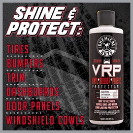 Chemical Guys VRP Vinyl, Rubber, and Plastic Dressing - Tire Dressing, Non-Greasy, Dry-to-the-Touch Shine for Tires, Trim, and More, Safe for Cars, Trucks, SUVs, RVs & More - 16 oz