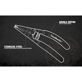 Southwire - 58277940 Herramientas y equipos S612STR 4-10 AWG SOL y 6-12 AWG STR mangos ergonómicos pelacablescortador                                 