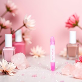 1Pc Pink Nail Erase Pen-Women Nail Art Polish Corrector Pen,Removable Head Nail Polish Cleaning Manicure Corrector Pens for Manicure Fingernail Home Salon Use,Nail Polish,Foot,Hand and Nail Care(6g)