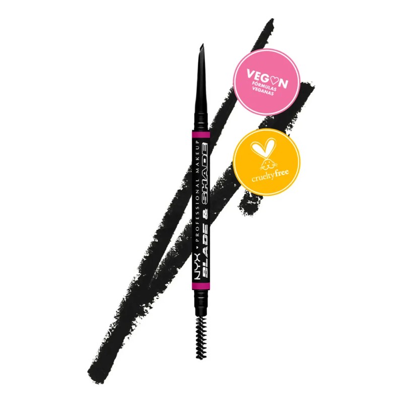 Lápiz De Cejas Blade Shade De Nyx Professional Makeup Black