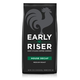 Early Riser House Decaf Ground Coffee, 22 Ounce