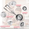 MEETOZ 3PCS Ice Cream Scoop, Premium Cookie Scoop Set, Small/Medium/Large