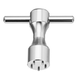 sourcing map Golf Weight Screw Wrench Tool Aluminum Alloy 5 Pin Hole Golf Club Putter Heads Wrench Replacement Putter Weight Wrench Tool for Studio Select Button Back Putter, Silver