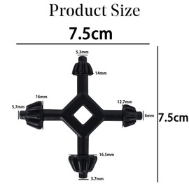 Chuck Key for Black and Decker Electric Drill,4 in 1 Multifunctional Steel Drills Chuck Key Fit Handheld Drilling Tool