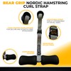 BEAR GRIP Adjustable Hamstring Curl Strap with Kneeling Mat for