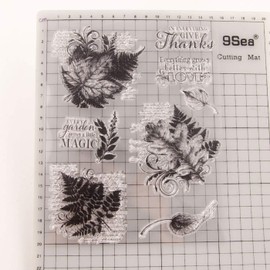 arriettycraft Assorted Sheets Thanks Grows with Love Clear Stamps for Card Making, Decoration and DIY Scrapbooking