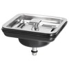 Qezodsx Stainless Steel Square Sink Strainer Plug Kitchen Sink Drain